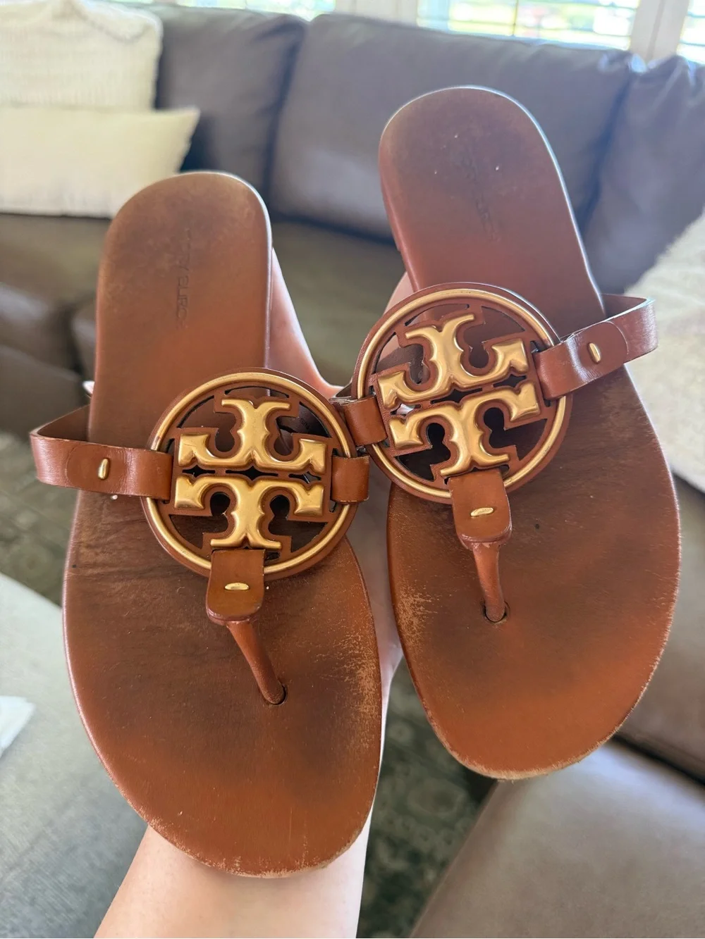 Tory Burch Metal Miller Soft Sandals-